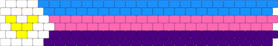Poly flag cuff - light blue,pink,purple,polyamerous,poly,pride,flag,cuff
