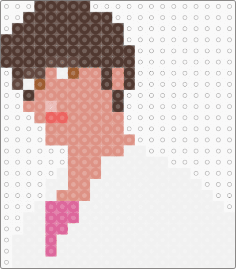 Jinu from K-Pop Demon Hunters - white,beige,brown