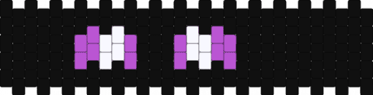 Enderman cuff - black,pink,white,minecraft,enderman,eyes,purple