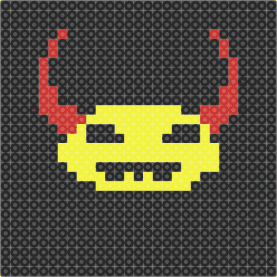 LEMON DEMON - black,yellow,music,lemon demon,art,perler