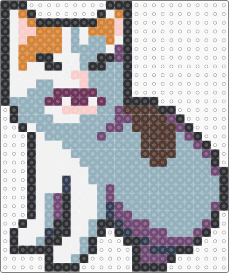 salad cat - light blue,pink