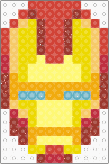 iron man faceplate - red,yellow