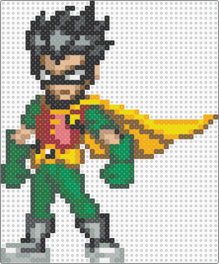 robin sprite - gray,green,tan