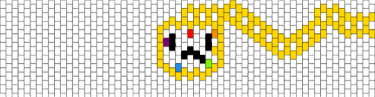 silly lil dyle peyote cuff (I'll take more requests in comments) - white,yellow