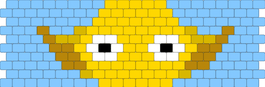 Yellow pikmin - light blue,yellow