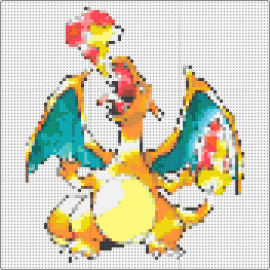 Charizard - charizard,pokemon,charmander,majestic,fiery energy,power,orange,yellow,dragon