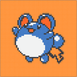 Marill - marill,pokemon,adorable,cute,splash,color,joy,blue