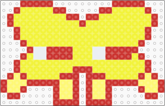Stupid looking X from BFDI - yellow,red,bfdi,osc,x,xbfdi,objectshows,silly