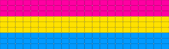 Pansexual - pink,yellow,light blue