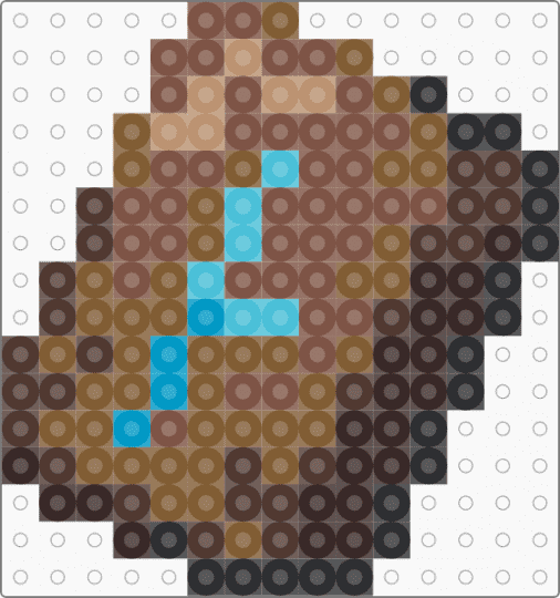 Minecraft Host Armor Trim - brown,tan,minecraft