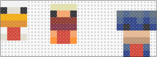Minecraft Chickens - beige,orange,red,blue,minecraft