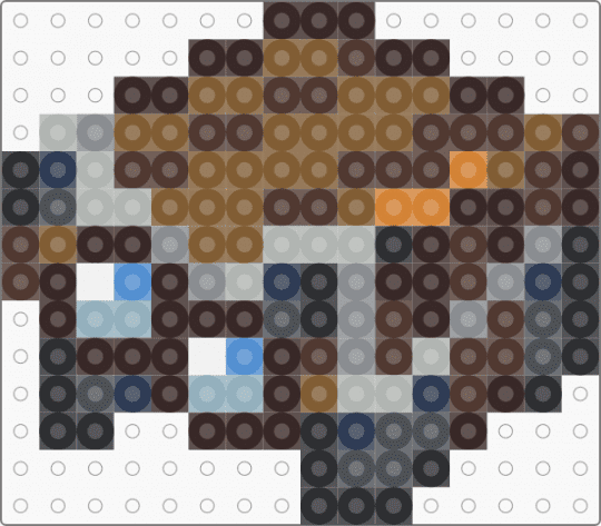 Minecraft Black Harness - gray,brown,tan,minecraft