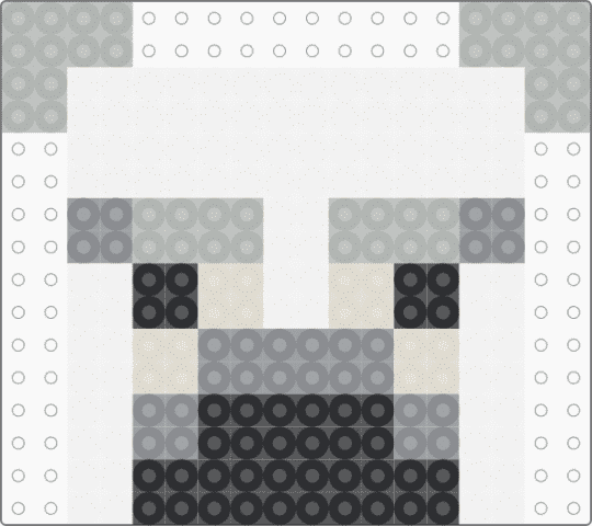 Minecraft Polar Bear - beige,gray,minecraft