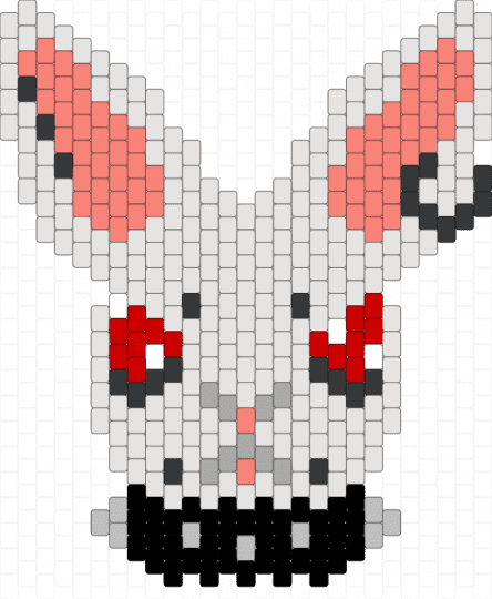 Punk Bunny - animal, bunny, edgy, orange, punk, rabbit, white
