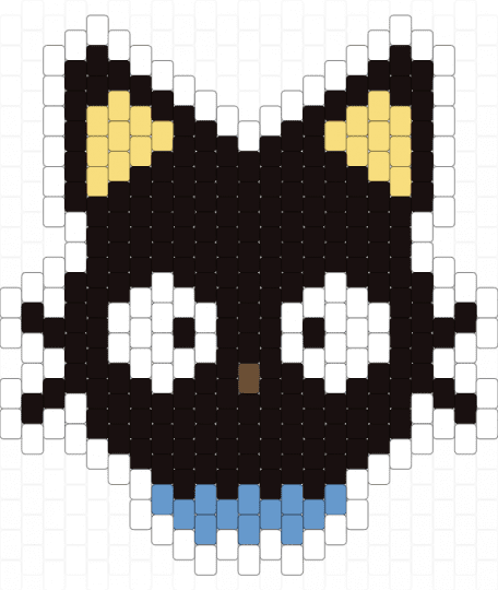 Chococat - black, cat, character, chococat, cotdcats, cute, kawaii, light blue, sanrio, white, yellow