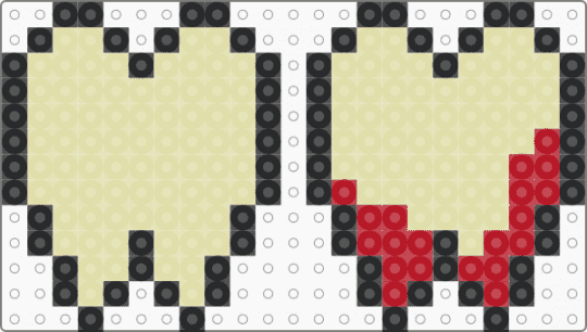 Perler Teef - yellow,teeth,blood,anatomy,edgy,emo