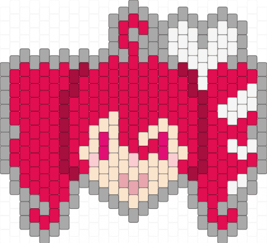 Large Teto Charm - anime, beige, charm, kasane teto, music, red, synthv, teto, utau, vocaloid