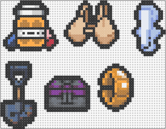The Binding of Isaac Mom Items Part 1 - black,beige,tan,orange,colorful,tboi,the binding of isaac,video games
