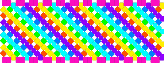 Eyestrain X Cuff - bright, colorful, eyestrain, light blue, pink, purple, rainbow, yellow