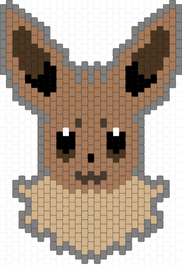 Eevee - animal, beige, cute, eevee, gaming, gray, kawaii, pokemon, tan