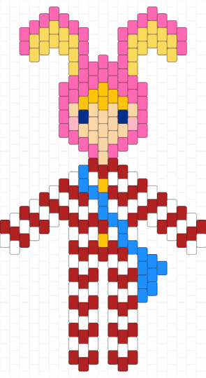 Popee Doll - doll, pink, popee, popee the performer, red, yellow