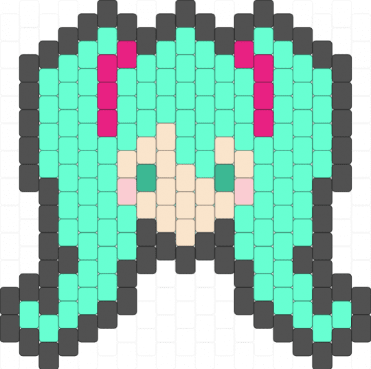 Miku Charm - anime, charm, cotdanime, gray, hatsune miku, miku, music, teal, vocaloid