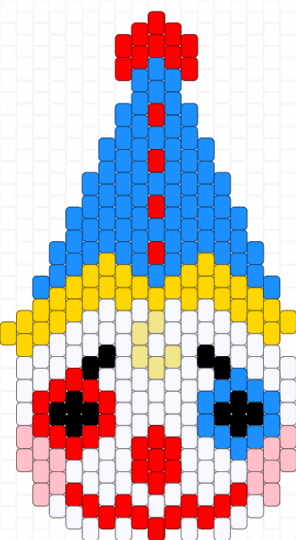 Silly Clown - red,light blue,cotdaprilfoolsday2026,clown,kawaii,cute