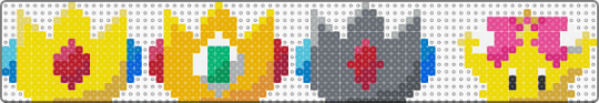 Princess Crowns + Super Crown - yellow,orange,gray,cotdcrowns,princess,mario,super mario,princess peach,princess daisy,rosalina,peachette