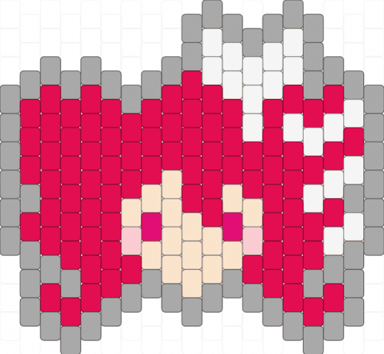 Teto Charm - anime, beige, charm, kasane teto, music, red, synthv, teto, utau, vocaloid