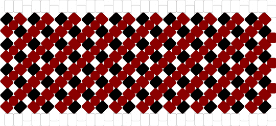 BlackWhiteRed 3d cuff base - red,white