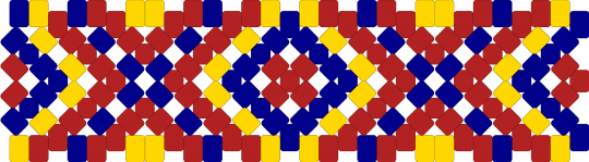 random primary colored x cuff - red,purple