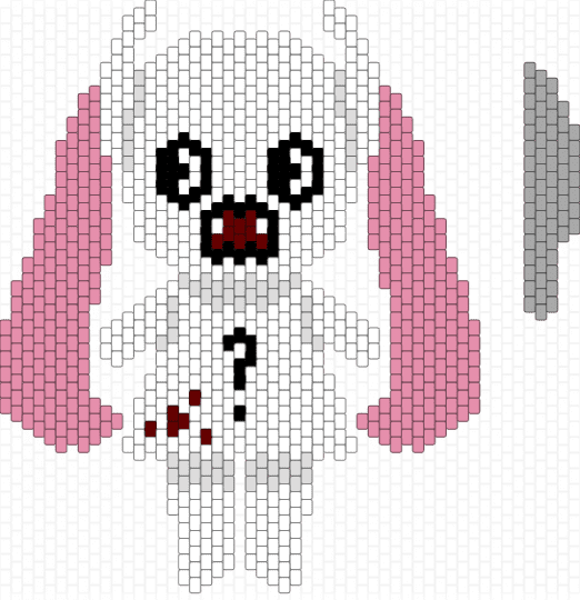 Doushite-chan + Knife - cute, doushite, doushitechan, hatsune miku, miku, pink, pinnochiop, spooky, vocaloid, white