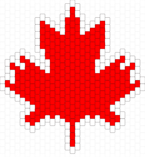 Big Maple Leaf - canada, charm, cotdforests, leaf, maple leaf, red, white