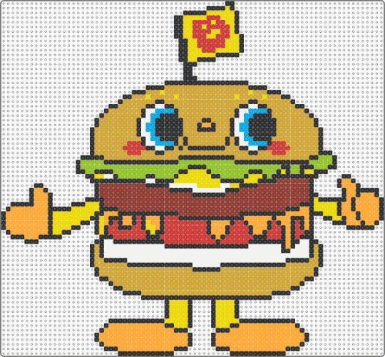 Dokidoki Burger - red,orange,sanrio,dokidoki yummychums,dokidoki burger,food,kawaii