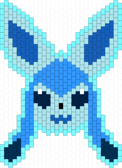 Glaceon - animal, cute, eeveelution, gaming, glaceon, kawaii, light blue, pokemon