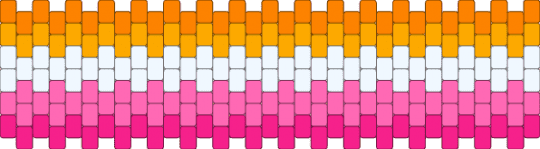 lesbian flag - orange,pink