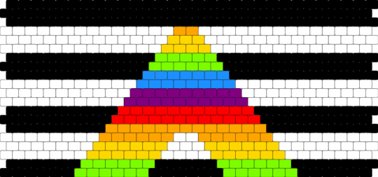Straight ally flag - black,white,yellow,red,colorful