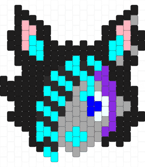 wolfyisdeadd charm - black,beige,light blue