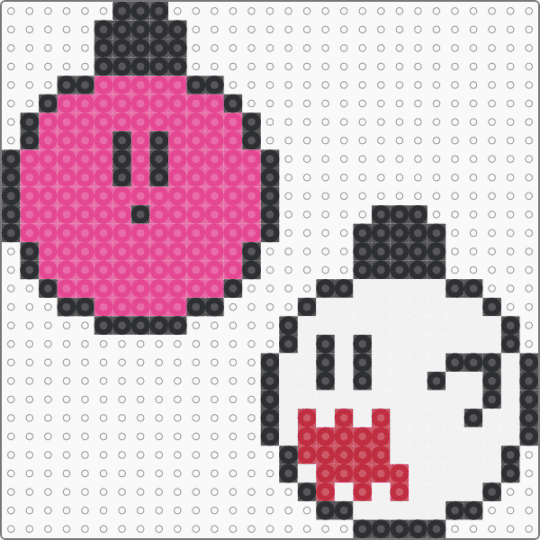 Christmas Ornament Boo Kirby - pink,christmas,ornament,kirby,boo,mario