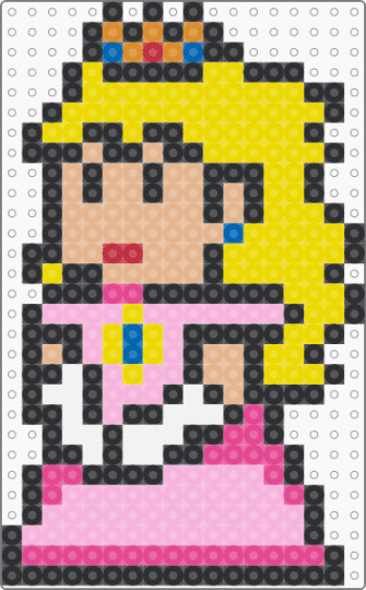 Princess Peach - yellow,beige,pink,princess,peach,mario,snes,sprite