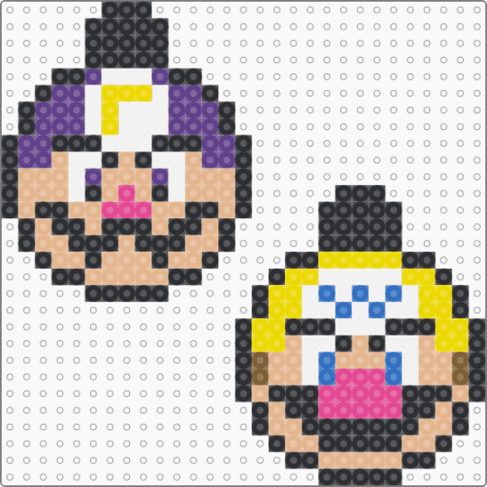 Christmas Ornament Wario Waluigi - black,beige,yellow,purple,christmas,ornament,mario,wario,waluigi