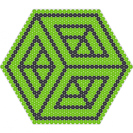 Green & Black Hexagon Pattern - green,black,hexagon,pattern