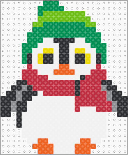 Christmas Winter Penguin - christmas,winter,penguin,scarf,cap,hat