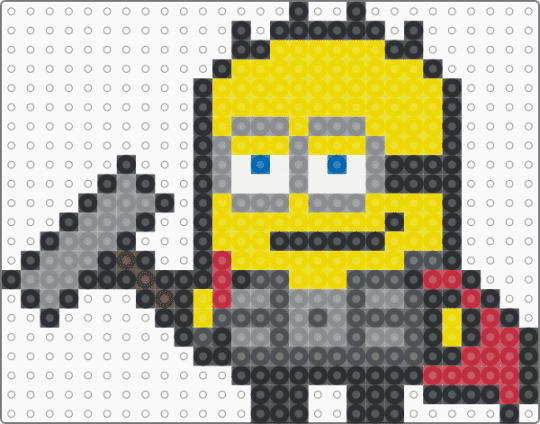Minion Thor - gray,yellow,minion,thor