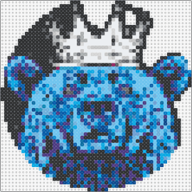 Revo2 - bear,animal,crown,king,regal,strength,royalty,majestic,blue