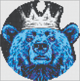 Revo1 - bear,animal,crown,king,majestic,wilderness,nobility,leadership,blue