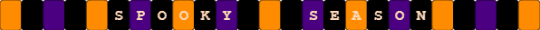 Spooky season has started - orange, purple