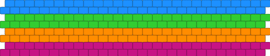 Pan romantic flag - light blue,green,orange,pink