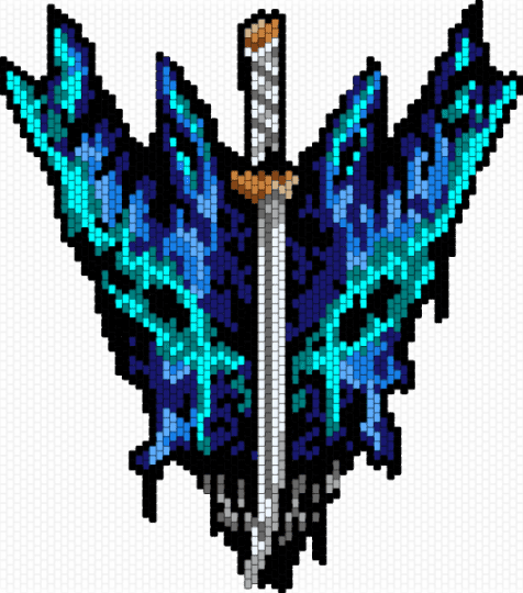 DMC5 Vergil's Emblem - black,purple,light blue,blue,colorful,dmc,devil may cry,devil may cry 5,dmc vergil,vergil,emblem,capcom