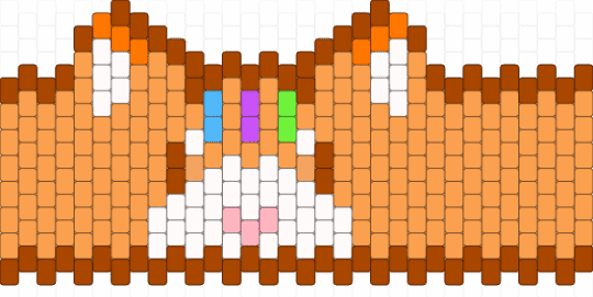 Kandi Cuff - orange,red
